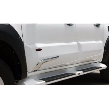 Toyota Hilux Revo 2014 молдинги дверные черные ABS wide type
