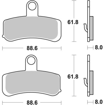 Гальмівні колодки SBS High Performance Front Brake Pads Гальмівні колодки SBS High Performance Front Brake Pads