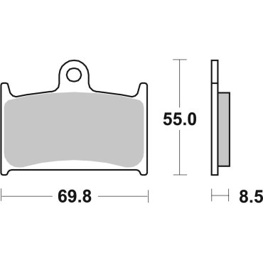 Гальмівні колодки SBS Performance Front Brake Pads Гальмівні колодки SBS Performance Front Brake Pads