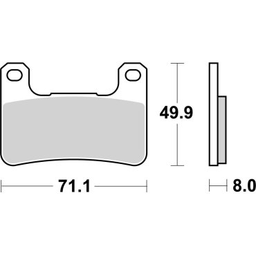 Гальмівні колодки SBS Performance Front Brake Pads Гальмівні колодки SBS Performance Front Brake Pads