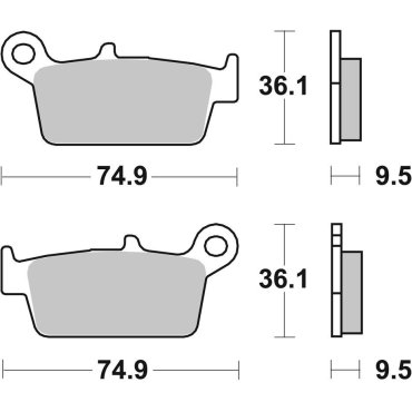 Гальмівні колодки SBS Racing Brake Pads Гальмівні колодки SBS Racing Brake Pads
