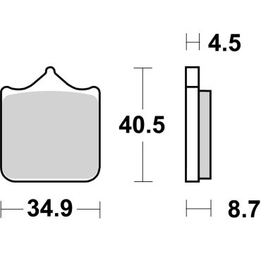 Гальмівні колодки SBS Road Racing Front Brake Pads Гальмівні колодки SBS Road Racing Front Brake Pads