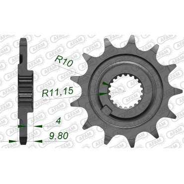 Зірка AFAM 520 Sprocket - Sherco Зірка AFAM 520 Sprocket - Sherco