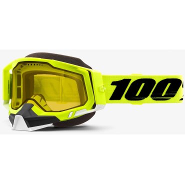 Окуляри 100% RACECRAFT 2 Snowmobile Goggle [Yellow]