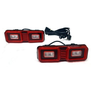 Land Rover Defender L663 2020+ задние LED вставки в задний бампер красные NS