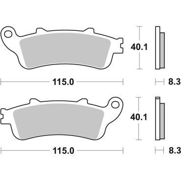Гальмівні колодки SBS High Performance Front Brake Pads Гальмівні колодки SBS High Performance Front Brake Pads
