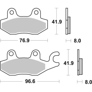Гальмівні колодки SBS Racing Brake Pads Гальмівні колодки SBS Racing Brake Pads