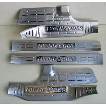 Toyota Highlander XU50 2014 накладки верхние на пороги дверных проемов V0