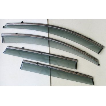 Renault Kadjar 2015+ ветровики дефлекторы окон ASP с молдингом нержавеющей стали / sunvisors