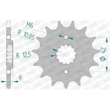 Зірка AFAM 520 Sprocket - Kawasaki