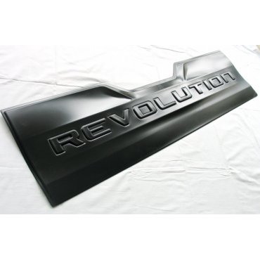 Toyota Hilux Revo 2014  накладка внешняя на задний борт Revolution черная 