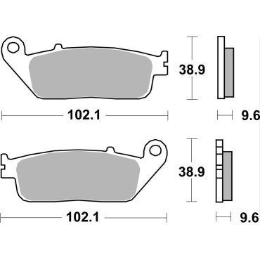 Гальмівні колодки SBS High Performance Rear Brake Pads