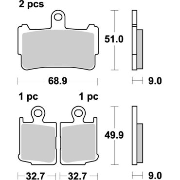 Гальмівні колодки SBS Performance Front Brake Pads