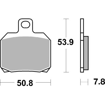 Гальмівні колодки SBS Racing Rear Brake Pads