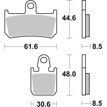 Гальмівні колодки SBS Track Days Front Brake Pads