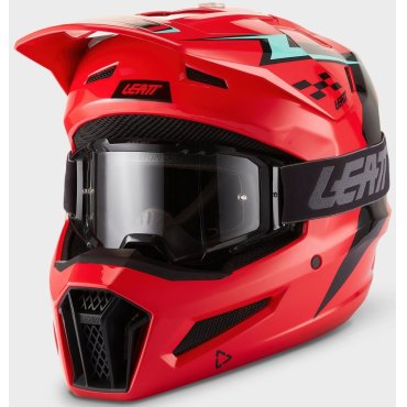 Шолом LEATT Moto 3.5 Helmet + Goggle [Red]