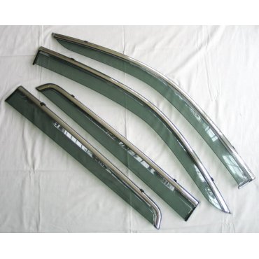 Toyota Hilux Revo 2014 ветровики дефлекторы окон ASP с молдингом нержавеющей стали / sunvisors