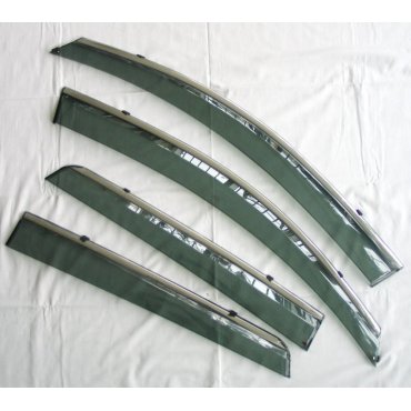 Nissan Qashqai J10 Mk1  ветровики дефлекторы окон ASP с молдингом нержавеющей стали / sunvisors