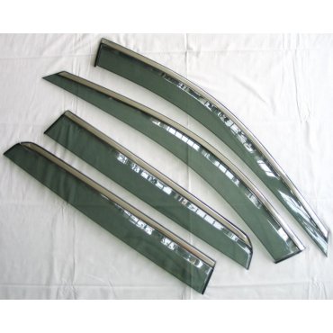 Volvo XC90 2003+ ветровики дефлекторы окон ASP с молдингом нержавеющей стали / sunvisors