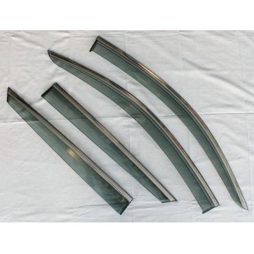 Toyota C-HR ветровики дефлекторы окон ASP с молдингом нержавеющей стали / sunvisors