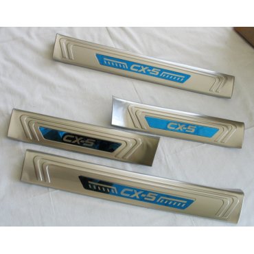 Mazda CX-5 2017+ накладки порогов дверных проемов верхние тип A